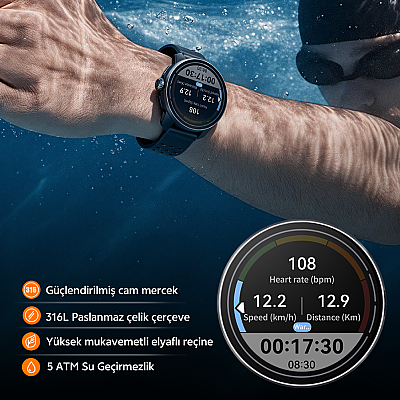 Qcy Track Akıllı Saat Triatlon Spor Saati - 5