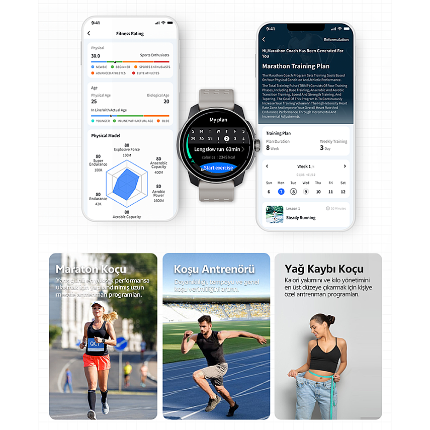 Qcy Track Akıllı Saat Triatlon Spor Saati - 17